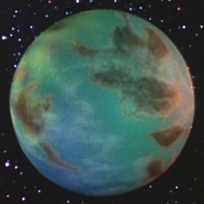 Kalandan outpost from orbit