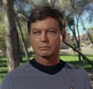 Doctor Leonard H. McCoy, Chief Medical Officer, USS Enterprise and USS Enterprise-A. (TOS: "Shore Leave")
