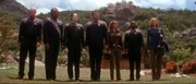 The Enterprise crew leaves the Ba'ku planet