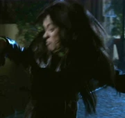 ...as stunt double for Linda Park