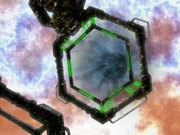 A transwarp conduit opens