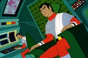 Romulan officers in type B uniforms.