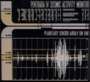 A seismographic scan of an earthquake on Penthara IV.