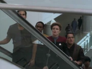 An escalator on Ocampa.