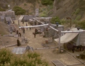 The Bajoran settlement on Valon II