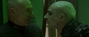 Picard and a dying Shinzon.
