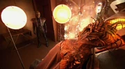 Commander Dolim reclines in his thermal chamber.