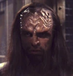 A Klingon guard on Narendra III