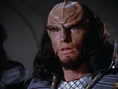 Captain Korris, een Klingon (1988).