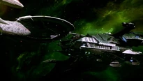 Enterprise op ramkoers met de Scimitar.