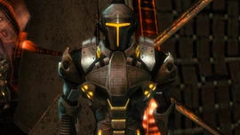 A demolition Trooper whose group colour is yellow.