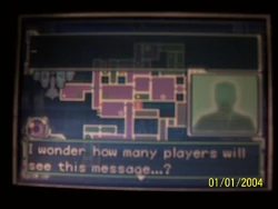 A picture of one of the messages.