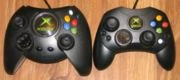 Xbox controllers. Duke controller and controller S