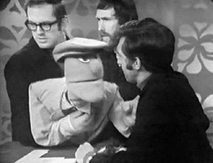 Jim Henson and Frank Oz demonstrate how a Whatnot works.
