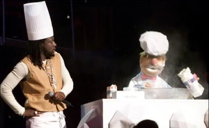 Wyclef Jean and the Swedish Chef at Europe MTV Music Awards