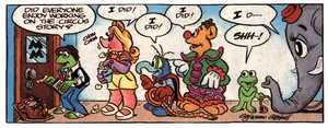 An example of the color strip in Muppet Magazine.
