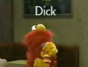 David proposes a name for Elmo's new doll.