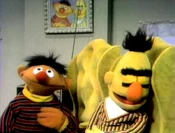 Bert naps onscreen thanks to modified eyelids