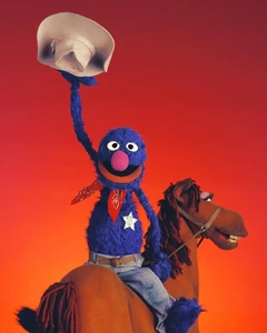 Marshal Grover with Fred the Wonder Horse.