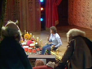 The view from Statler and Waldorf's box.