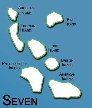 Central Nation Archipelago: islands, towns and seas