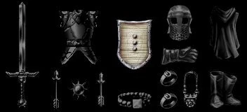 Secondary weapon or shield slot