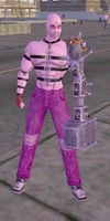 Enforcers have a mechanical arm. Smashers use a hammer.