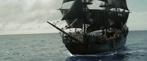 The Pearl under Jack Sparrow's command.
