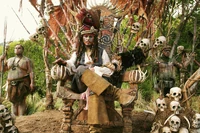 Jack as chief of Pelegosto.