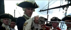 James Norrington wielding his sword.