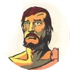 Landon in Power Records' 'Planet of the Apes';  illustration by Arvid Knudsen and Associates