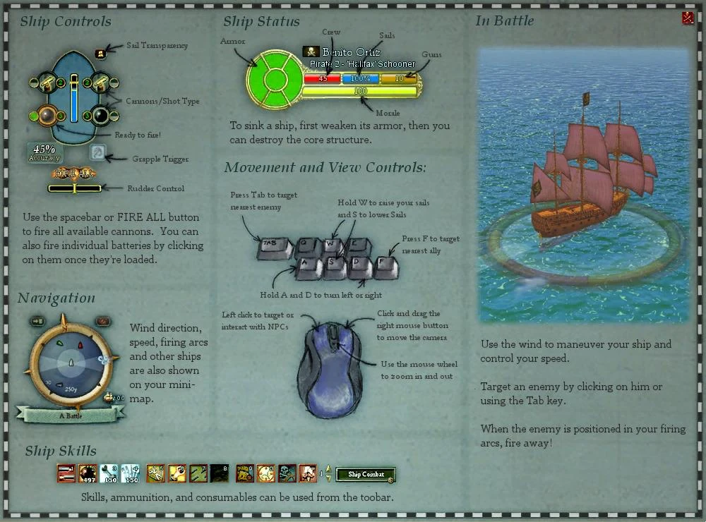 Ship controls