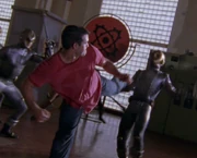Jason battling against Cogs.