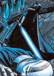 A derrota de Darth Malak pelas mãos do redimido Revan a bordo da Forja Estelar, como visto nas visões de Duron-Qel Droma.