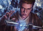 Anakin construindo seu sabre de luz nas cavernas de Illum.