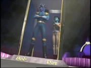 Bob and Dot are mounted for display