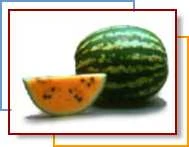 A yellow-fleshed watermelon