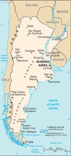 Map of Argentina- Click to enlarge