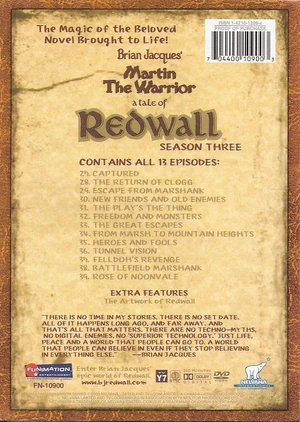Redwall - Season Three back cover