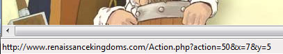 this is an example of the browser status bar when a square is rolled over. In this example, the selected grid is row 5, column 7.