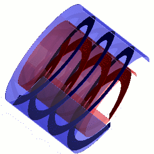 Rotor segment with two coaxial screws