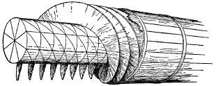 Construction of the water screw