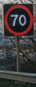 PMF à LEDs Trafic sur la RN43.