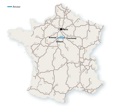 Le réseau Arcour en 2010. © Thomas G.