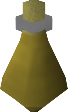 A detailed view of a Super attack potion.