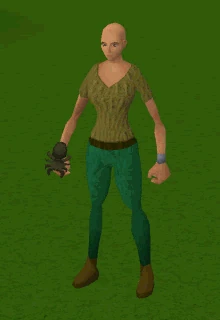 A player holding Eek.