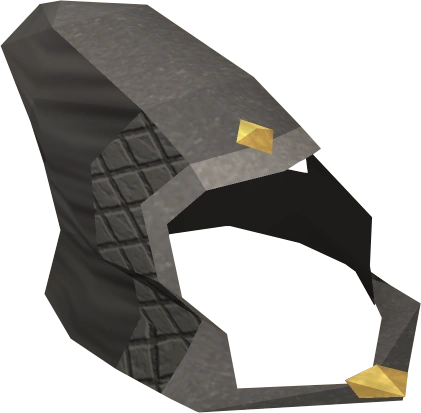 A detailed view of Corrupt zuriel's hood.