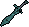 A player wielding a Leaf-bladed sword.
