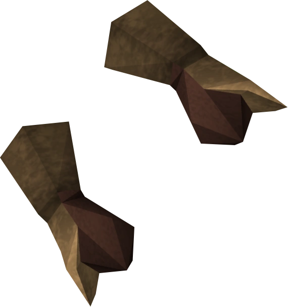 Detailed image of bronze gauntlets.