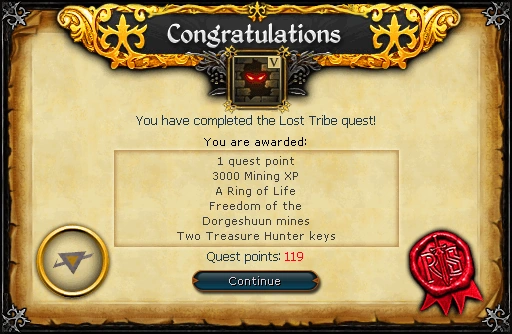 Lost Tribe Reward